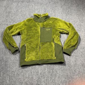 Mountain Hardwear Jacket Womens Medium Green Fleece Monkey Man Deep Pile